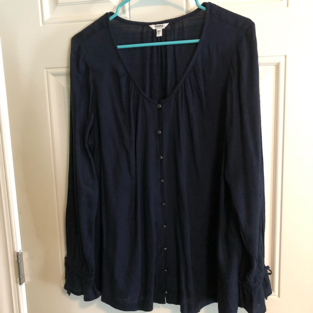 Sonoma long sleeve peasant top